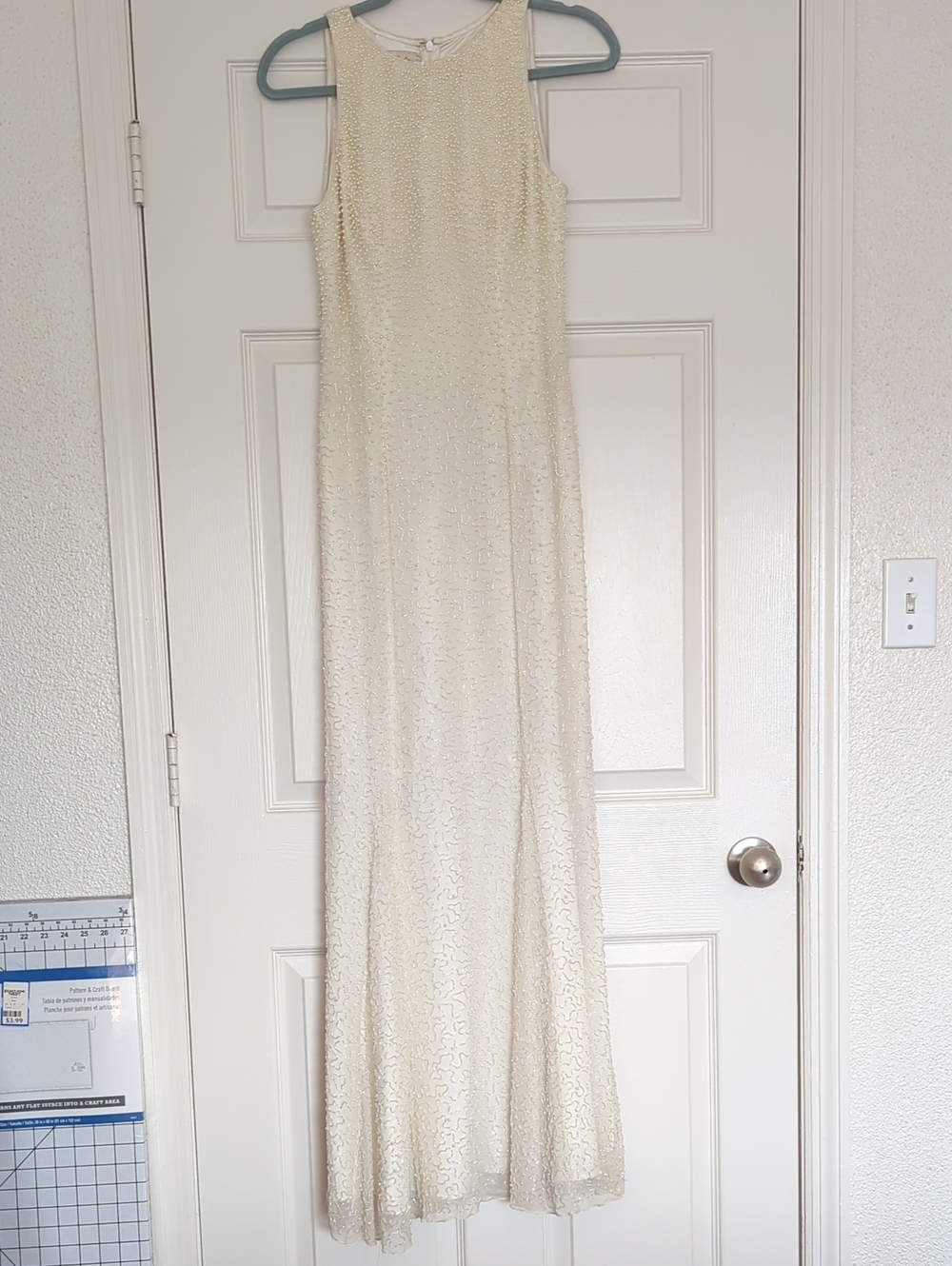 Vintage Cache Beaded Silk Gown